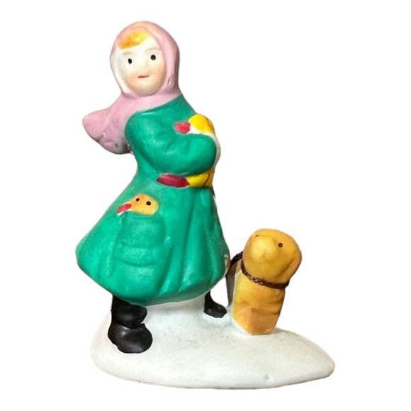 Lemax Christmas Village Accessory Lot of 6 Dog Related 1990s Dog, Dog House.... - Picture 8 of 13